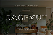 JAGEYUT FONT, a Sans Serif Font by Kreabie (Thumbnail 1 of 5)