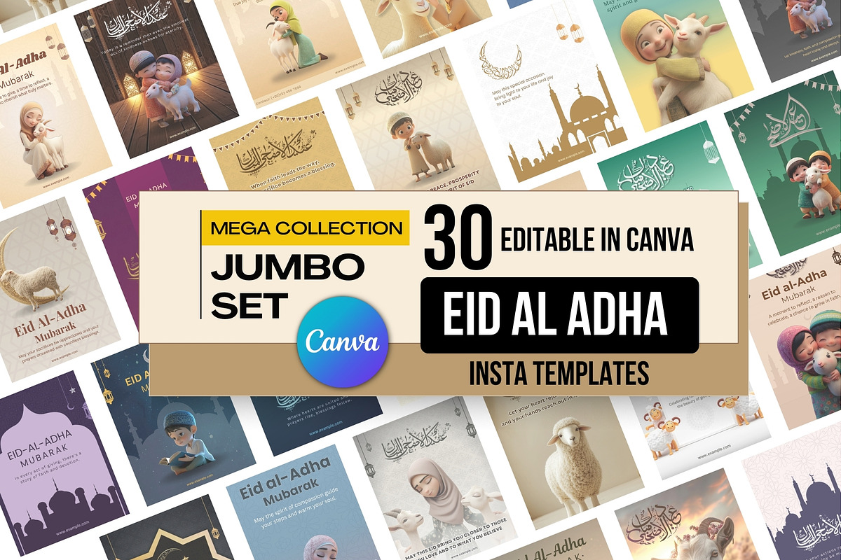 30 Insta Eid-Ul-Adha Posts & Stories, a Social Media Template by Allies Interactive (Photo 1 of 4)