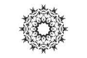 Modern Black and White Mandala Pack, a Decorative Illustration by NJ Himel (Thumbnail 49 of 101)
