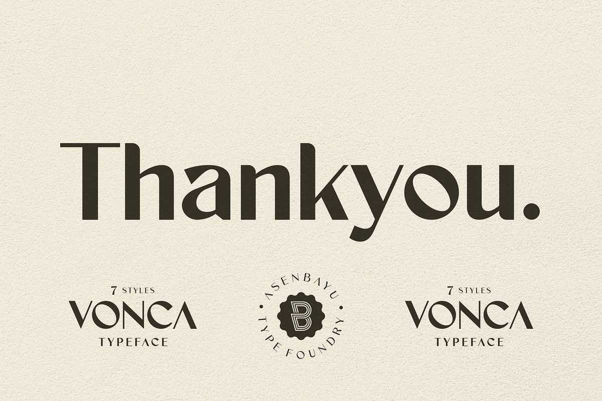 Vonca Font Family, a Sans Serif Font by Asenbayu (Photo 15 of 15)