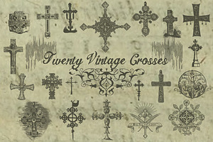 20 Vintage Crosses