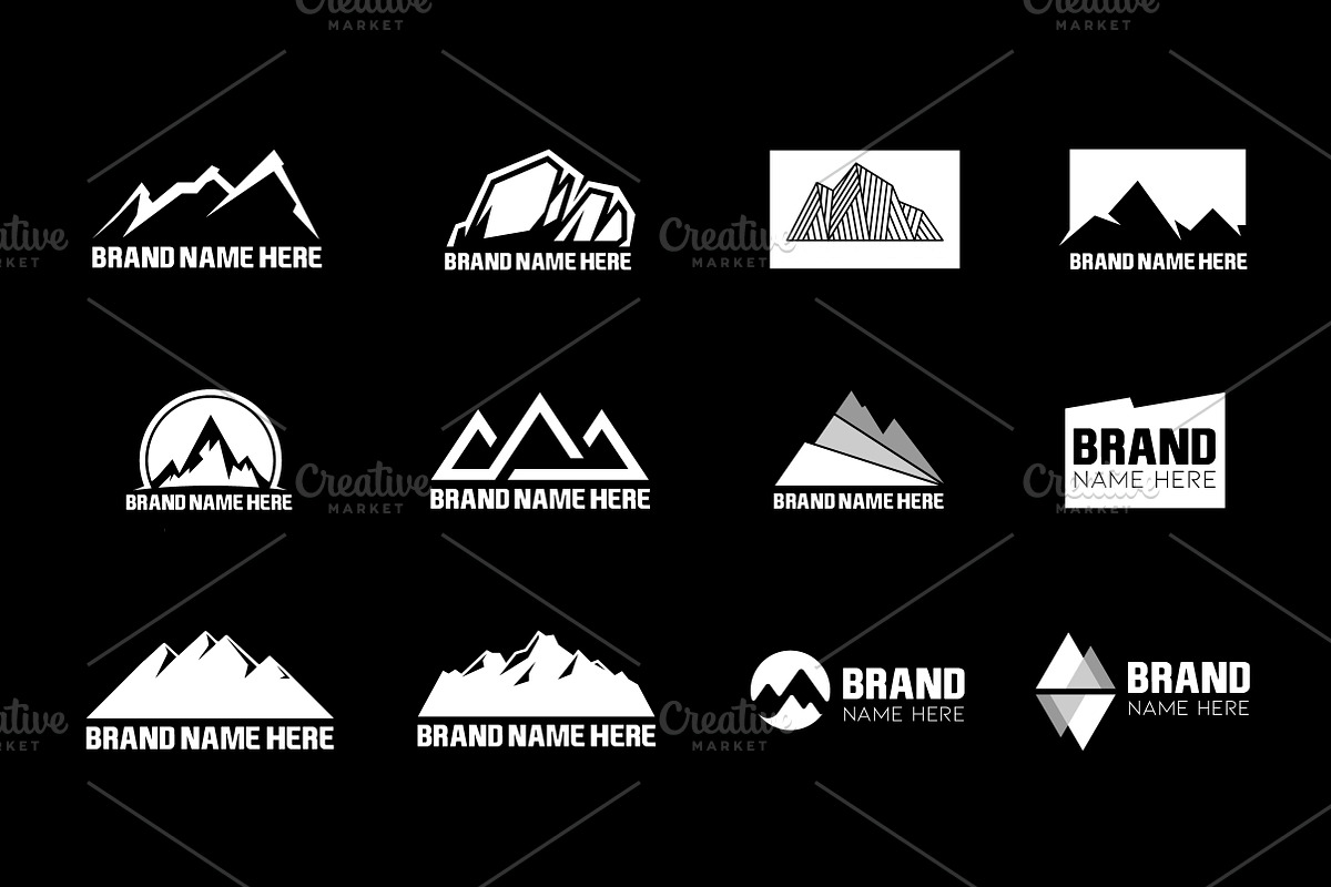 Mountain Logo Bundle & Mock-Up, a Branding & Logo Template by Multiple (Photo 5 of 5)
