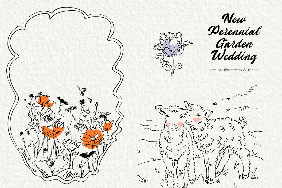 New Perennial Garden Wedding, a Decorative Illustration by divanovskaya_nv (Photo 16 of 27)