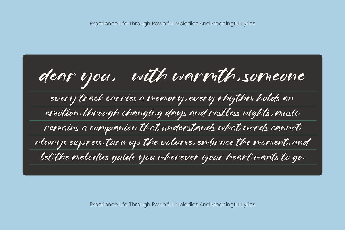 Romantic Sunny Modern Handwritten, a Script Font by stylishtype.co (Photo 4 of 10)