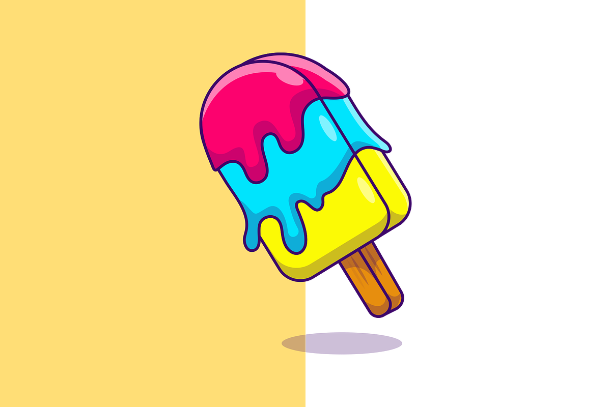 Popsicle Ice Cream Cartoon Vector, a Food Illustration by Artstorystudio (Photo 3 of 3)