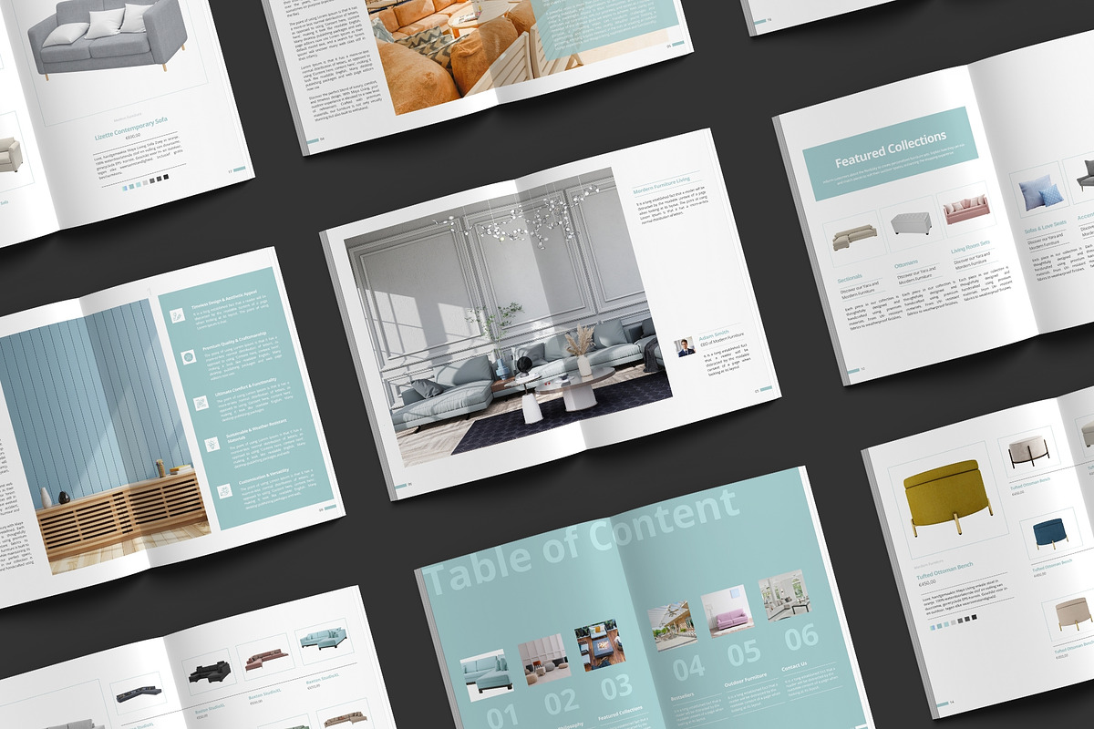 Furniture Product Catalogue Canva, a Brochure Template by TheBrightGrap (Photo 2 of 10)