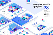 Company website vector Illustrations, a Work Illustration by Grivina's shop (Thumbnail 2 of 25)