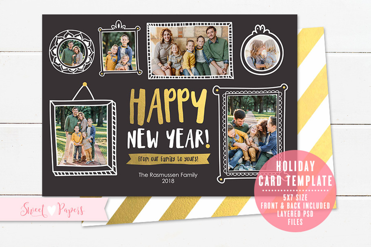 Holiday Photo Card Template, a Card Template by Sweet Papers (Photo 2 of 2)