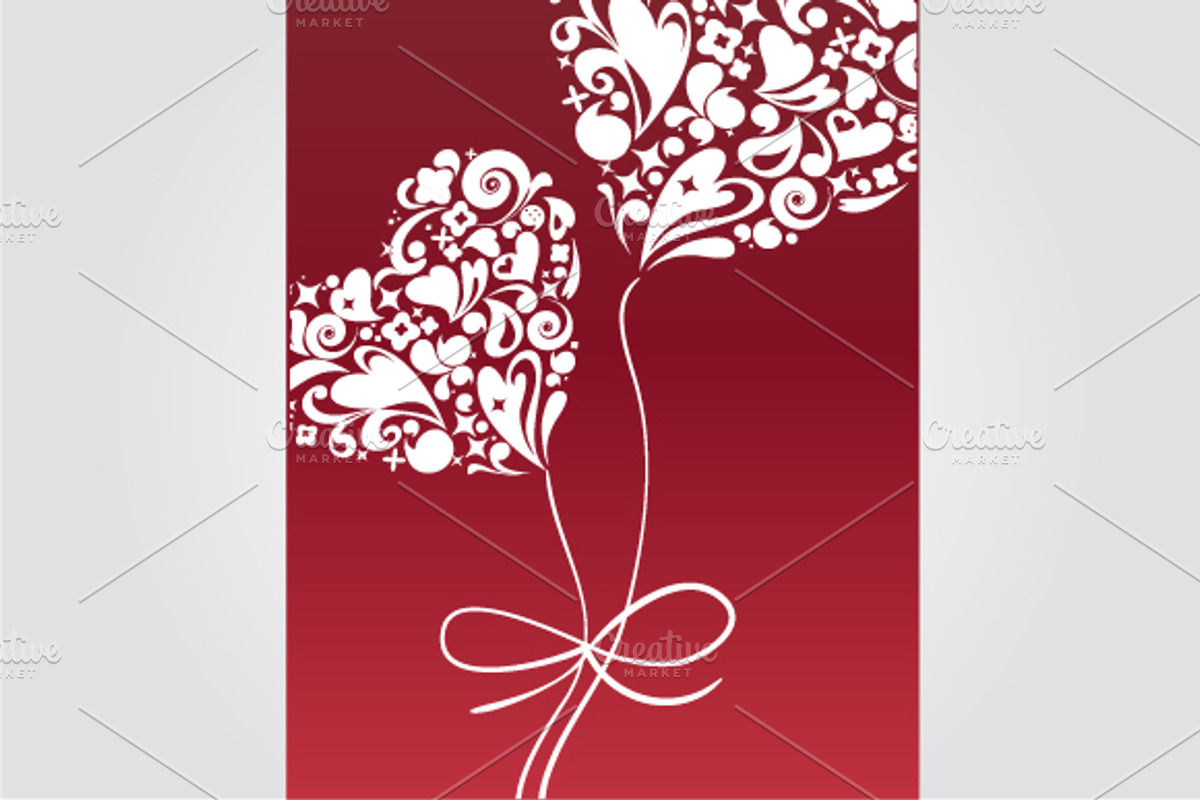 Valentine's day 2 vector cards, an Illustration by zoya (Photo 2 of 2)