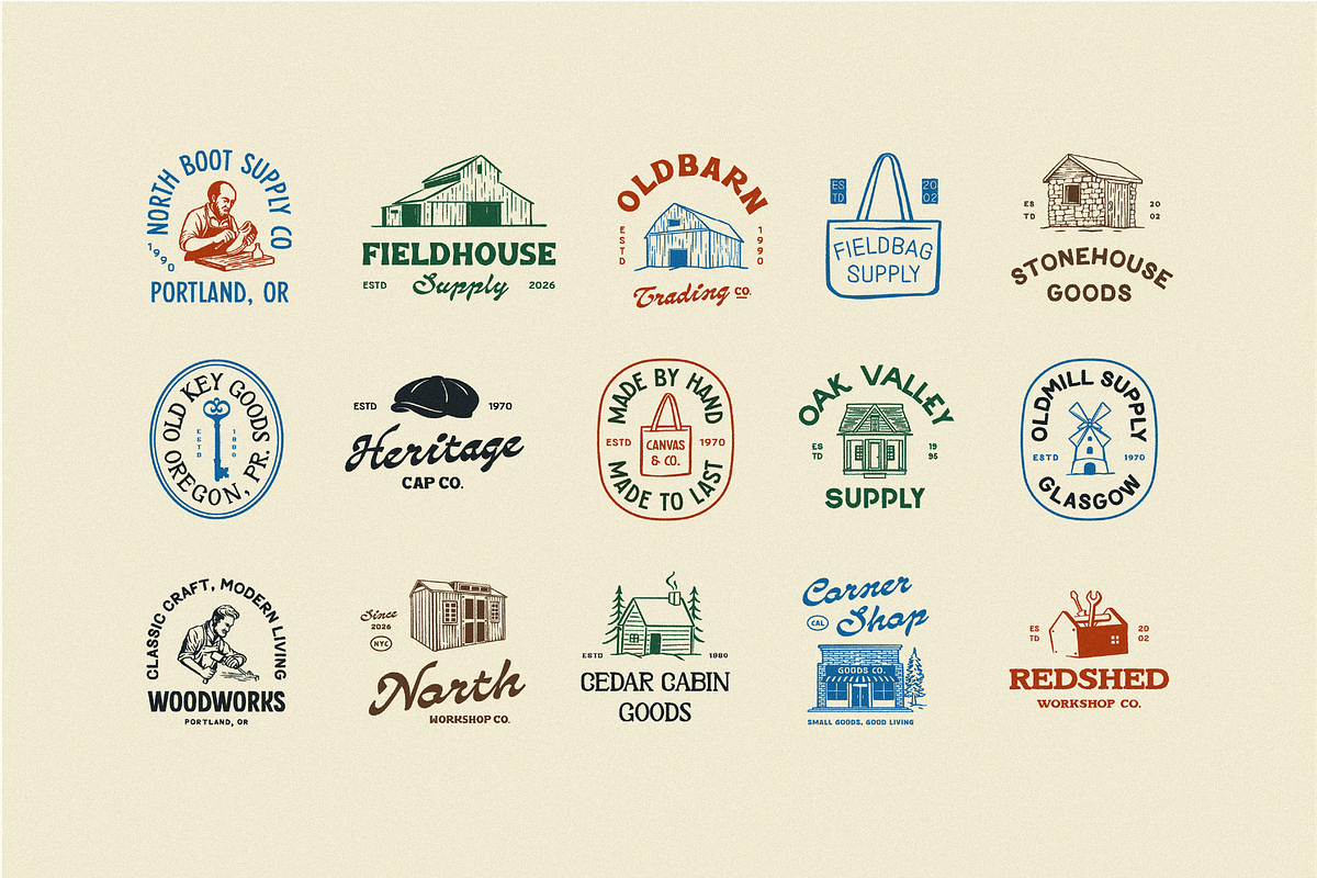 Heritage Goods Logo Collection, a Branding & Logo Template by Skilline Supply Co. (Photo 6 of 9)