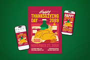 Thanksgiving Day Event Flyer Set, a Flyer Template by The Good Store (Thumbnail 1 of 2)