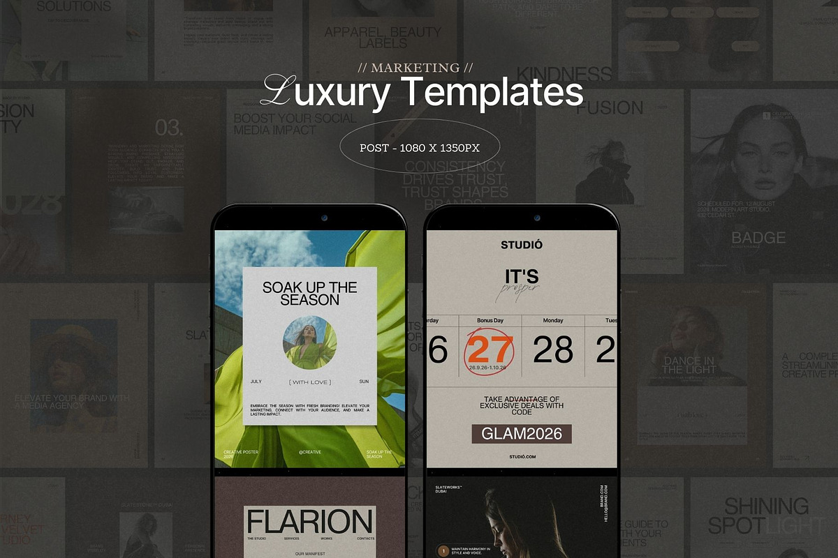 Social Media Kit For Marketing, a Social Media Template by Crafted Pixel (Photo 2 of 9)