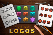 Hexagon Logos, a Branding & Logo Template by Michael Rayback Design (Thumbnail 1 of 4)