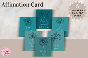 6 Affirmation Cards