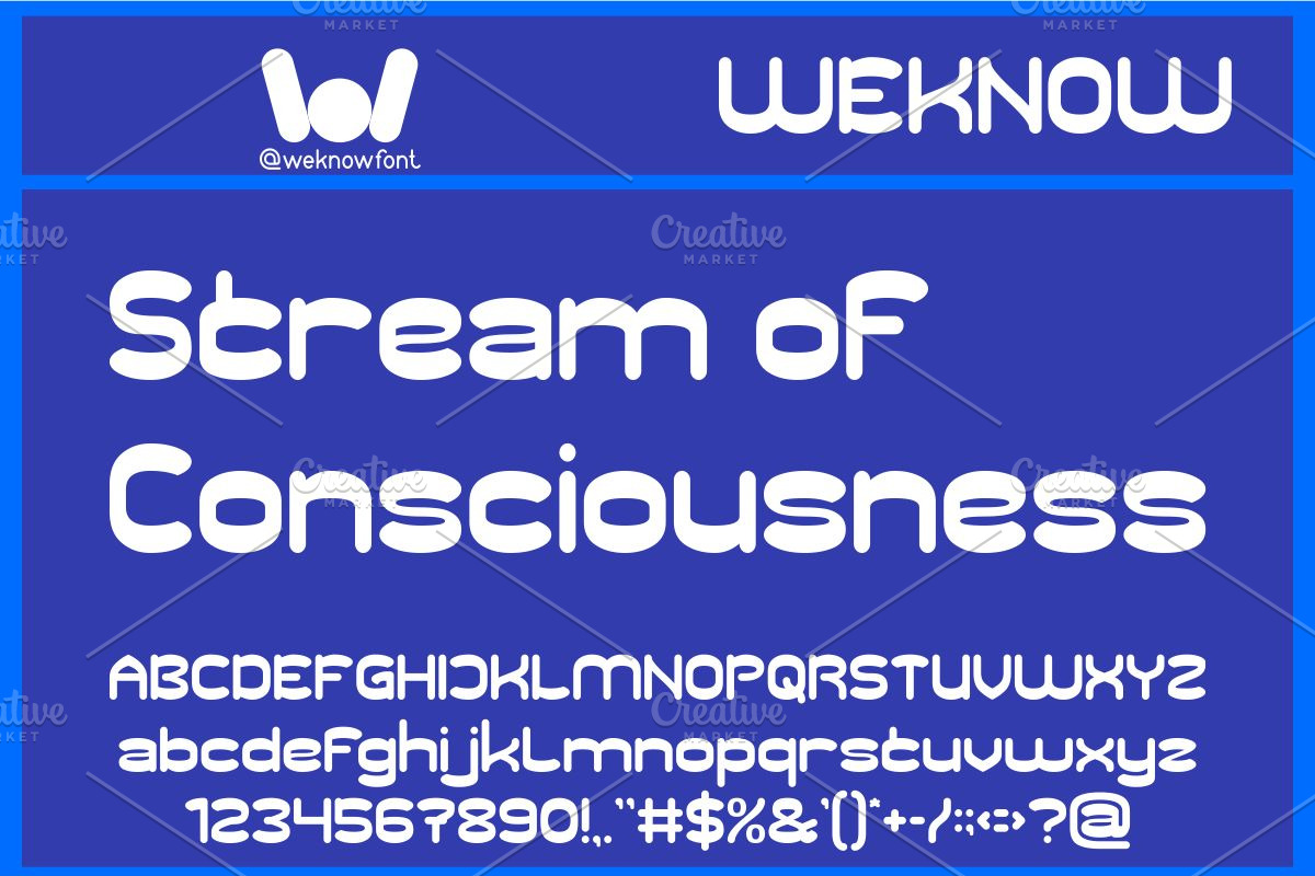 Flowing Thought font, a Sans Serif Font by weknow (Photo 4 of 8)