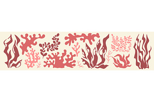 Marine coral and seaweed organic, an Animal Illustration by art PVP - market