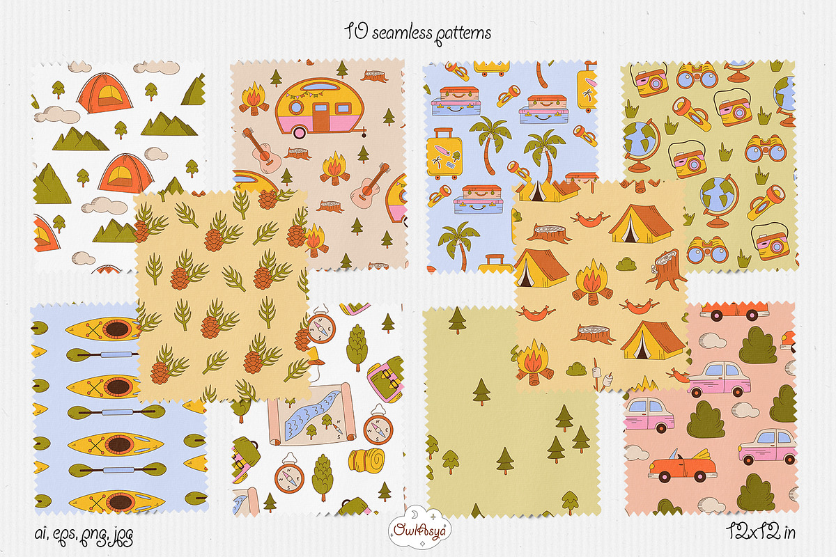 Traveling vector collection, an Object Graphic by owlasya (Photo 7 of 10)