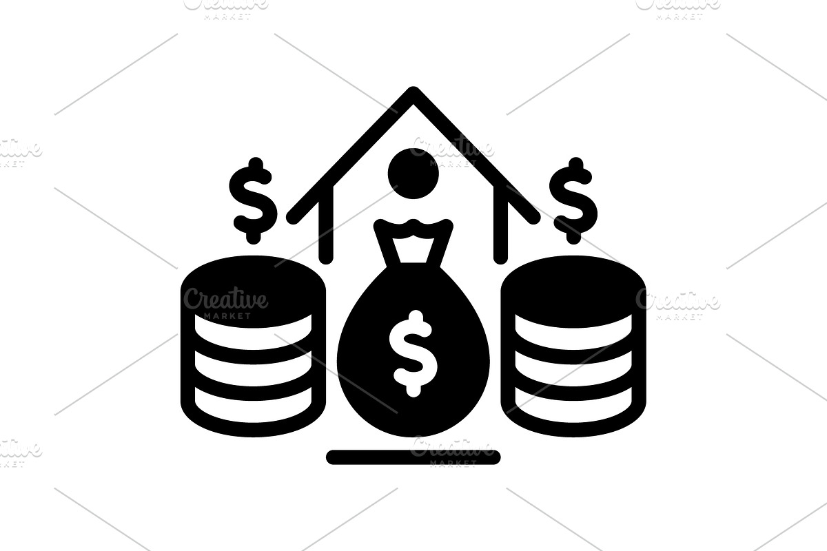 Funds amount solid icon, a Solid Icon by Creative priyanka