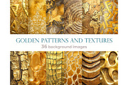 Golden patterns and textures, a Background Graphic by Bubert Art (Thumbnail 1 of 9)