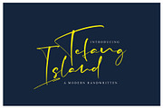 Tefang Island, a Script Font by pineungtype (Thumbnail 1 of 9)