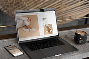 MacBook Pro Mock-Up Loft Style, an iPhone Mockup by Dikarte.Store (Thumbnail 2 of 14)