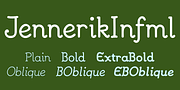 JennerikInfml, a Handwritten Font by Ingrimayne Type (Thumbnail 2 of 8)