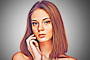 Retro Oil Portrait Photoshop Action, an Action Add-On by Studio Retouch (Thumbnail 5 of 10)
