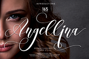 Angellina | Script font, a Script Font by Scratchones (Thumbnail 1 of 8)