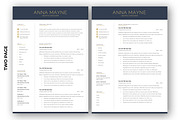 Modern Resume Template, a Resume Template by Advaita Printables (Thumbnail 1 of 6)
