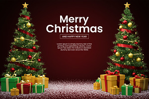 Merry Christmas & Happy New Year PSD