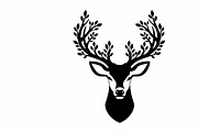 deer head wall mount silhouette, an Illustration by Amazin_art (Thumbnail 14 of 51)