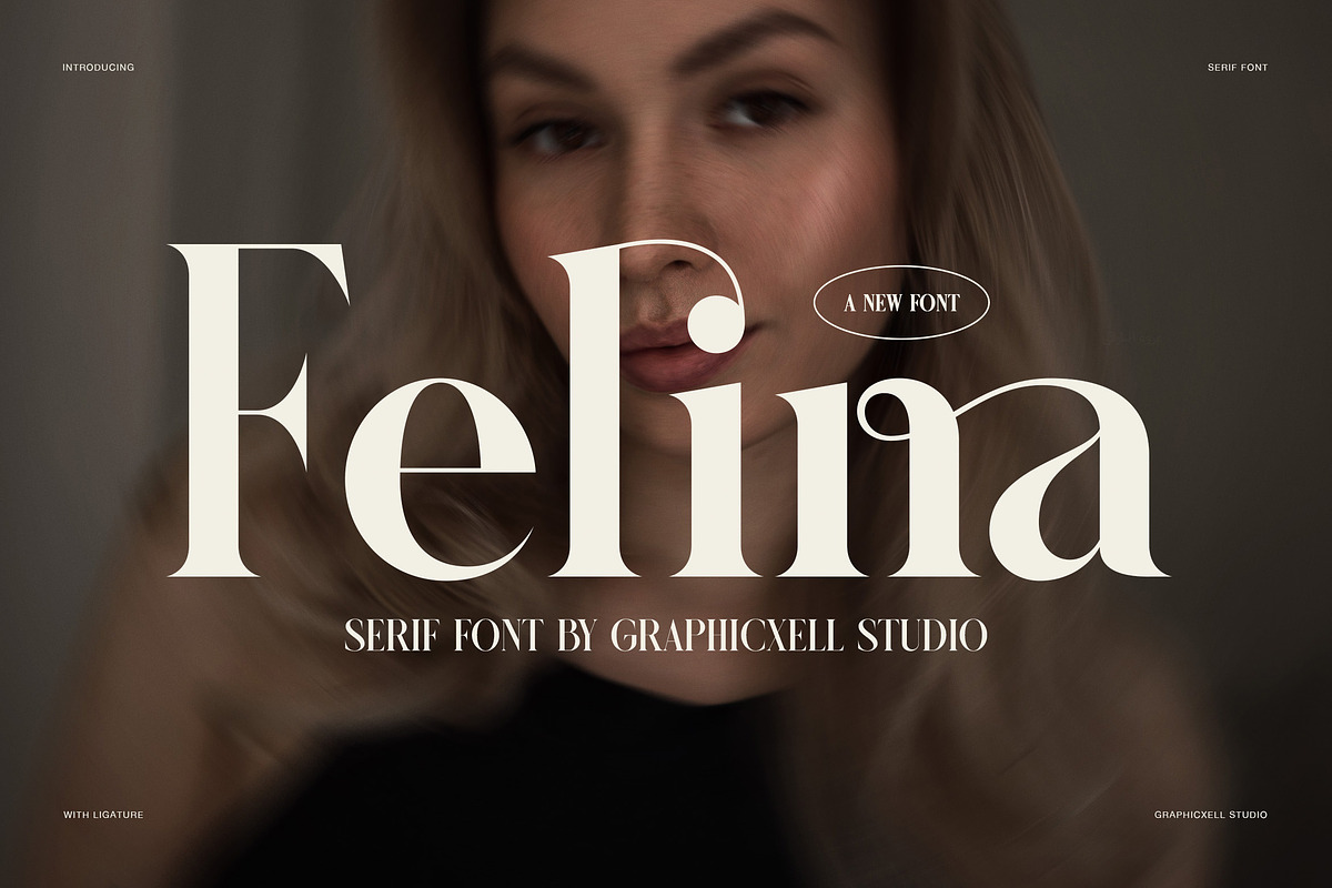 Felina Elegant Serif Font, a Serif Font by Graphicxell (Photo 1 of 8)