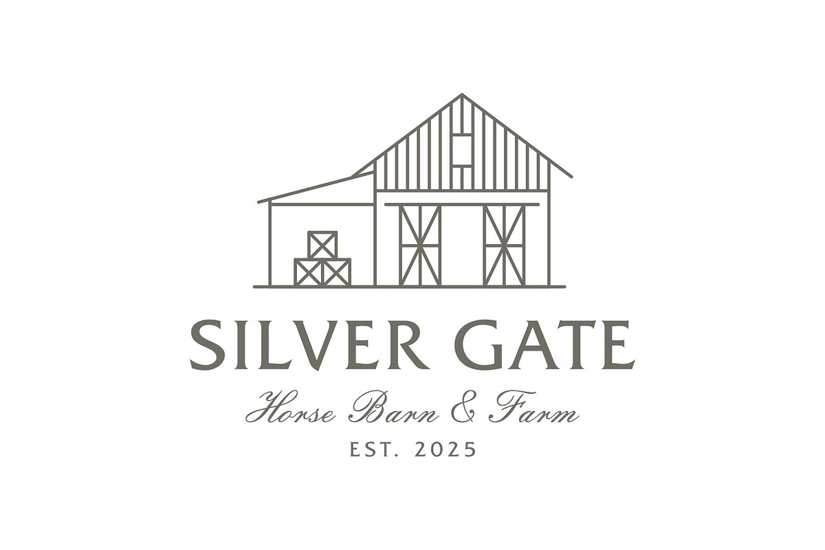 Vintage Farm Barn Logo Template
