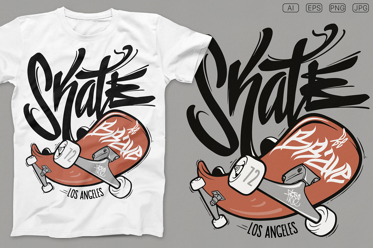 Skate board t-shirt graphics, a Graphic by Urbanshop (Photo 2 of 3)