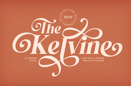 The Kelvine Stylish Serif, a Serif Font by Letterhend Studio