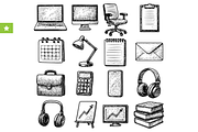 Office Icons Set, an Object Graphic by RT Studio (Thumbnail 1 of 4)