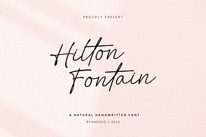 Hilton Fontain Handwritten Font