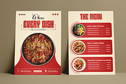 2-Sided Food Menu Flyer Template, a Brochure Template by vectorlnk (Thumbnail 3 of 5)