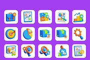 3D Animated Business Model Icon Set, a Characters & Person 3D Model by Flat Icons (Thumbnail 5 of 5)