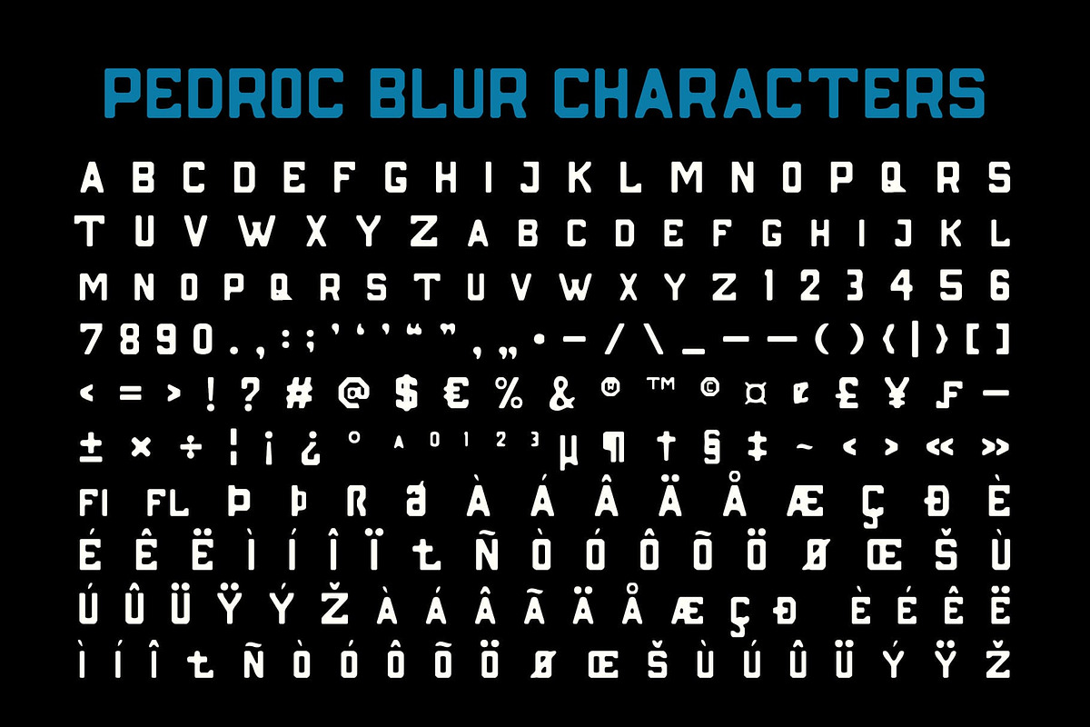 Pedroc Blur, a Sans Serif Font by Craft Supply Co. (Photo 8 of 8)