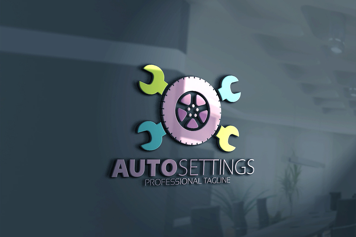 Auto Settings Logo, a Branding & Logo Template by essegraphic