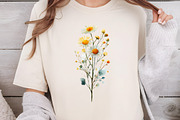 Watercolor Delicate Wildflower Clipa, an Illustration by DreamCafeArt (Thumbnail 5 of 7)
