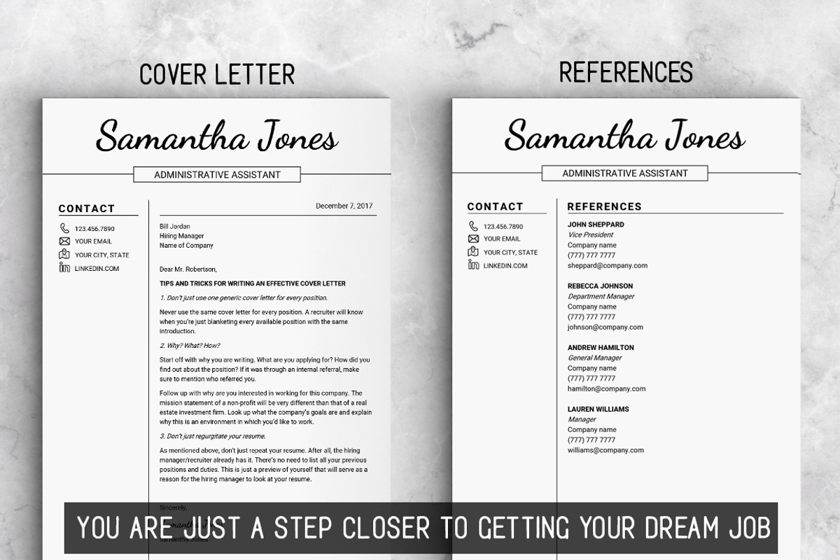 Minimalist RESUME Template // Jones, a Resume Template by LevelUpResume (Photo 5 of 5)