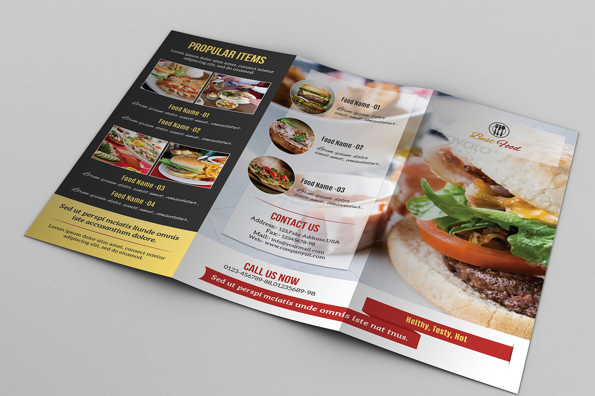 Food Menu Template-V106, a Brochure Template by Template Shop (Photo 1 of 4)