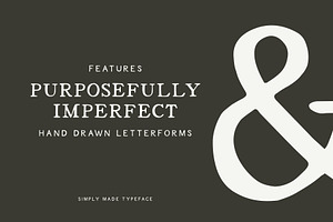 Simply Made Hand Drawn Typeface