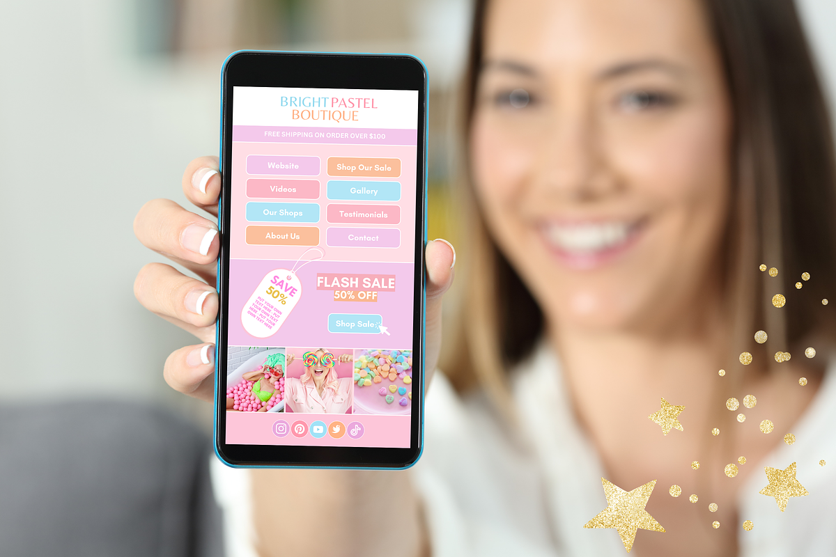 Bright Link in Bio, a Landing Page Template by SunshineStudioBoutique (Photo 8 of 9)