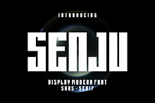 Senju - Bold Display Font