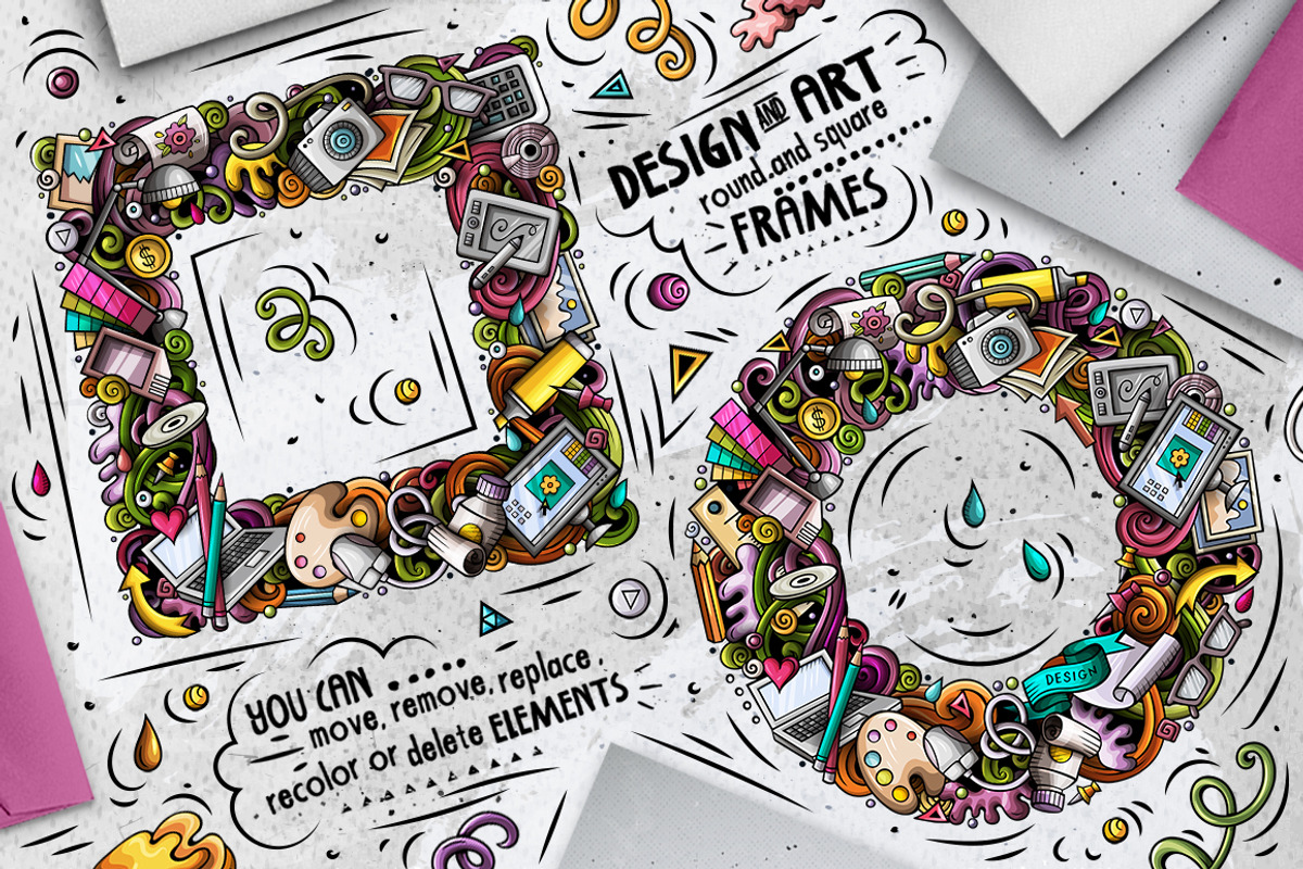 Design & Art Cartoon Doodle Big Pack, a Decorative Illustration by BALABOLKA (Photo 6 of 10)