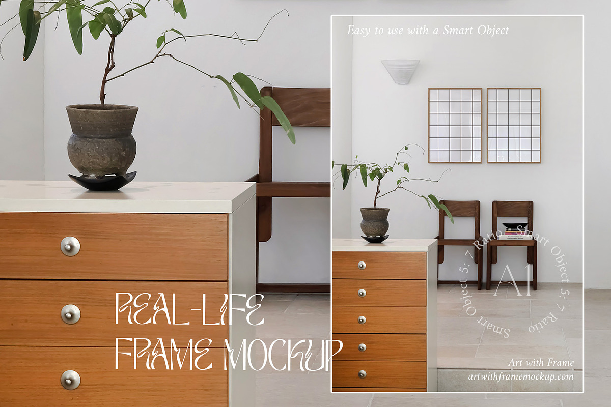 51 Frame Mockups - Vintage Furniture, a Product Mockup by ArtwithFrame (Photo 5 of 50)