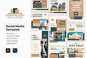Dreamland Real Estate, a Social Media Template by kerismaker (Thumbnail 1 of 3)
